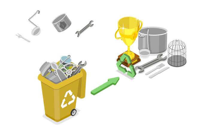 Metal Recycling  Illustration