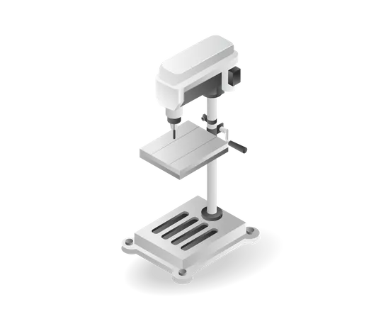 Metallbohrmaschine  Illustration