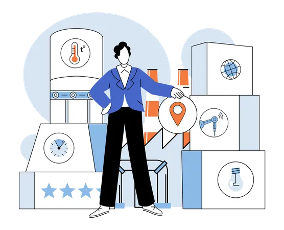 Metaverse intertwines with industry IoT birthing landscape digital innovation  Illustration