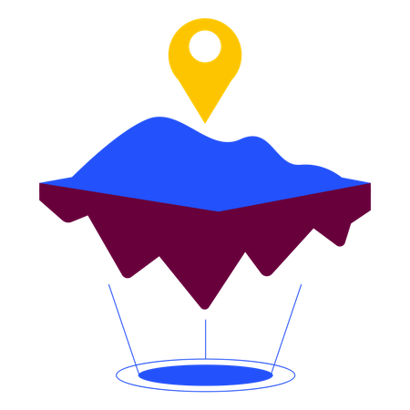 Metaverse land  Illustration