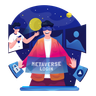 illustrations for metaverse login access