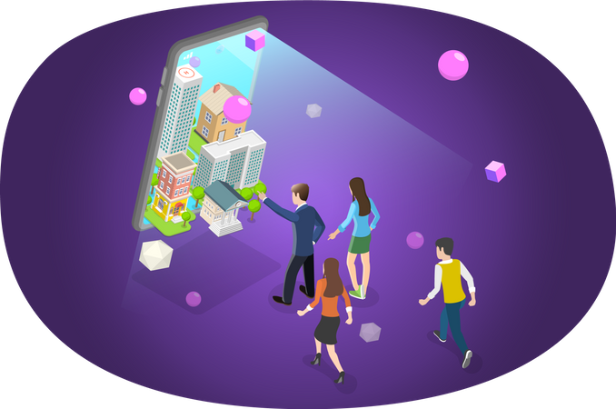 Metaverse World  Illustration