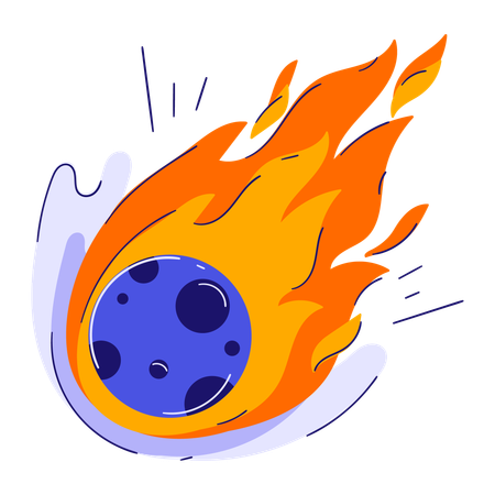 Meteor Comet  Illustration