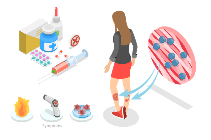 Methicillin Resistant Staphylococcus Aureus  Illustration