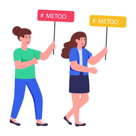 Metoo-Kampagne  Illustration