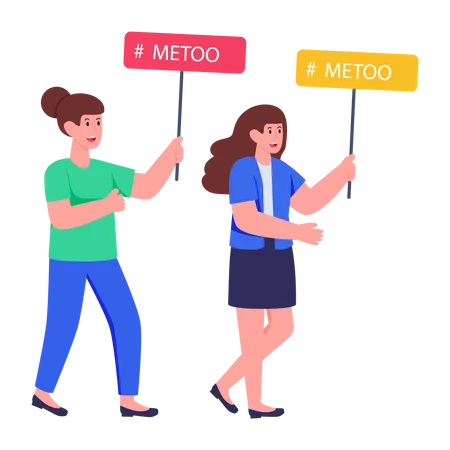 Metoo-Kampagne  Illustration