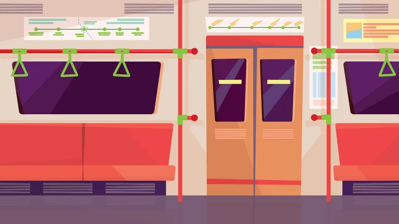 Metro vacio  Ilustración