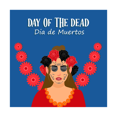 Mexican holiday commemorating the dead  Illustration