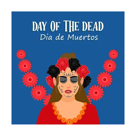 Mexican holiday commemorating the dead  Illustration