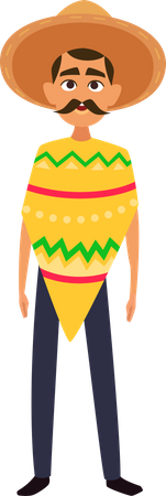Mexican Man Illustration