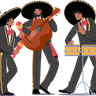 mexican musicians illustrations free
