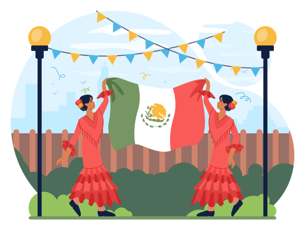 Mexican National Holidays  イラスト