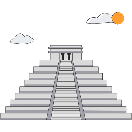 Mexico - Chichen Itza  Illustration