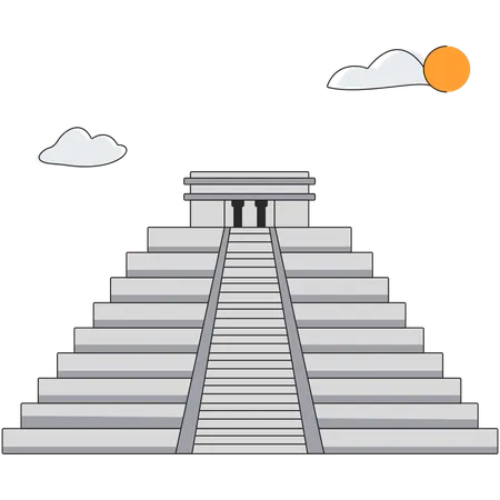 Mexico - Chichen Itza  Illustration