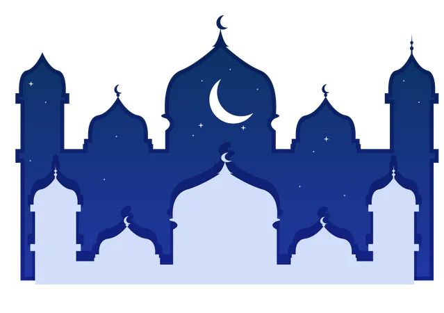 Mezquita Islámica  Ilustración