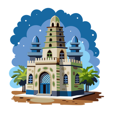 Mezquita moderna  Illustration