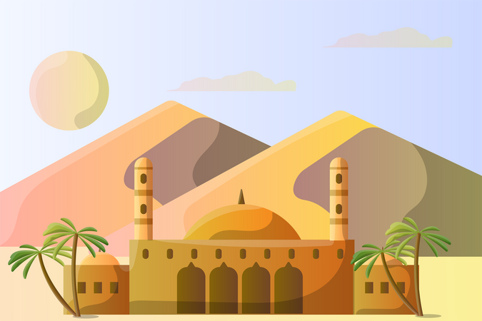 Mezquita de Muhammad Ali Egipto  Ilustración