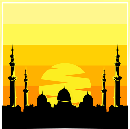 Tarde de mezquita  Ilustración
