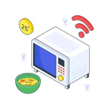 Micro-ondes intelligent  Illustration