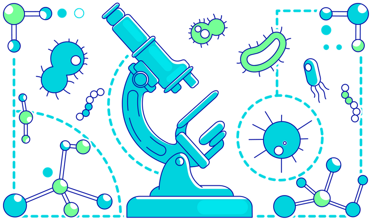 Microbiologia fina  Ilustração