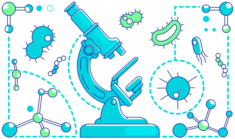 Microbiologia fina  Ilustração