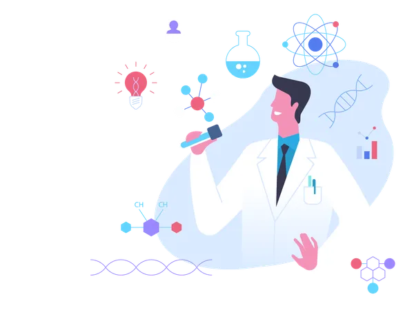 Microbiology science  Illustration