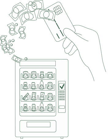 Micropagamento eletrônico  Ilustração