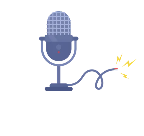 Microphone damage  Illustration