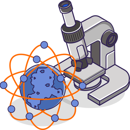 Laboratoire de microscopes  Illustration