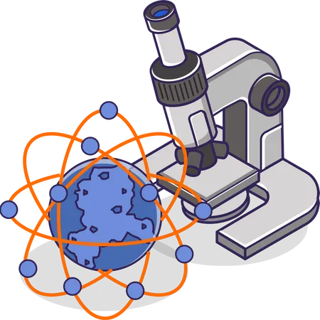 Microscope Laboratory  Illustration