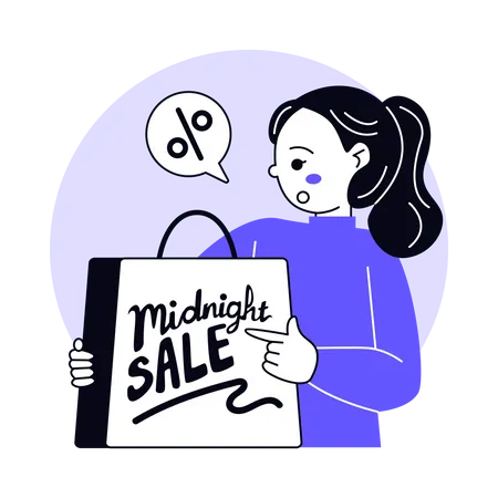 Midnight Sale  Illustration