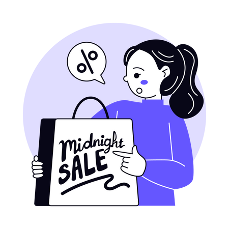 Midnight Sale  Illustration