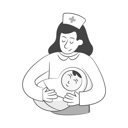 Midwives  Illustration