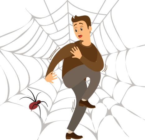Miedo a la araña  Ilustración