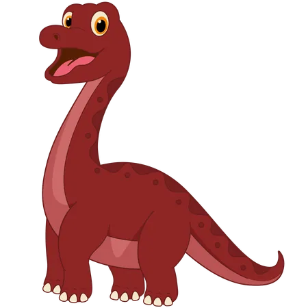 Dinosaure Brachiosaure mignon  Illustration