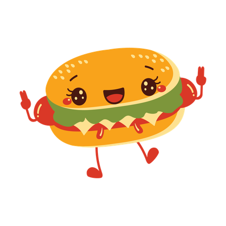 Hamburger mignon  Illustration