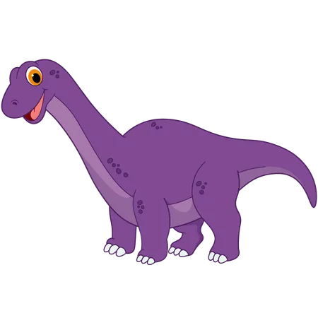 Dinosaure diplodocus mignon  Illustration