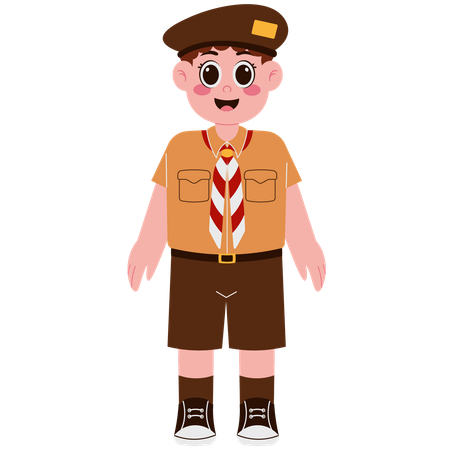 Scout mignon  Illustration