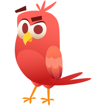 Oiseau hibou mignon  Illustration