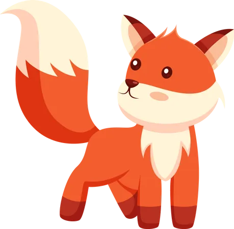 Mignon petit renard  Illustration