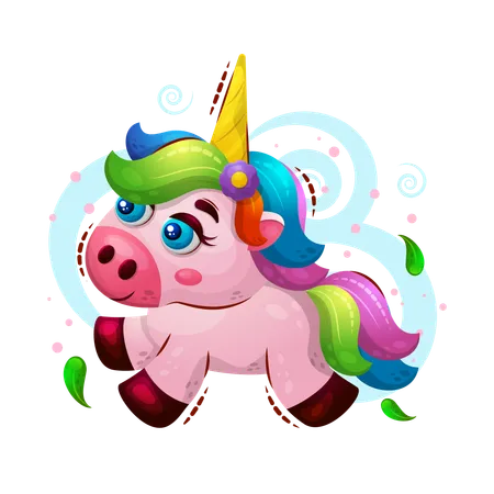 Jolie licorne  Illustration