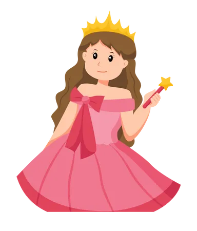 Mignonne petite princesse  Illustration