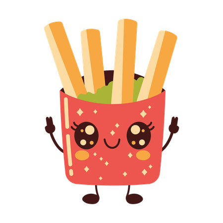 Jolies frites  Illustration