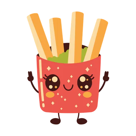 Jolies frites  Illustration