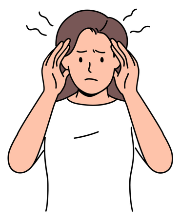 Migraine pain  Illustration