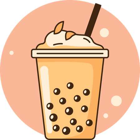 Milch-Bubble-Tea  Illustration