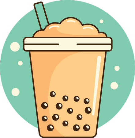 Milch-Bubble-Tea  Illustration