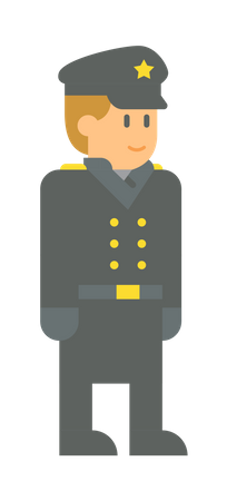 Homem Militar  Ilustração