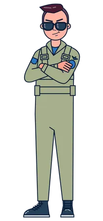 Homem Militar  Ilustração