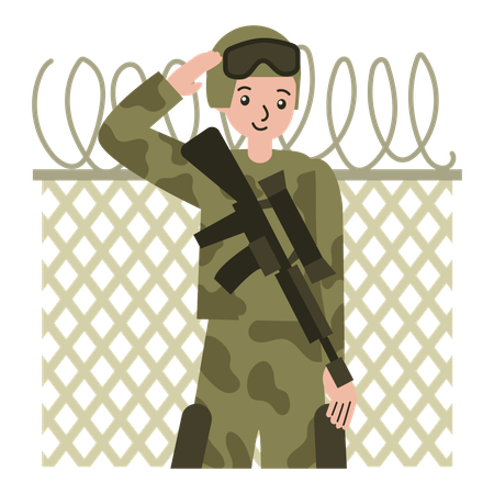 Militärdienst  Illustration